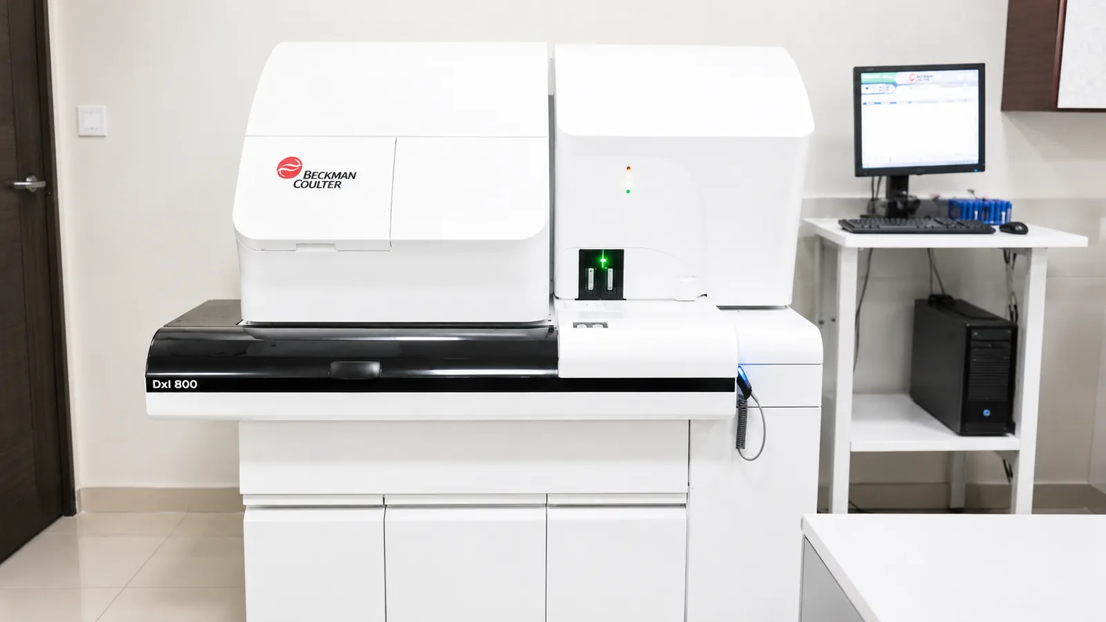 The immunoassay analyser at the Charak laboratory
