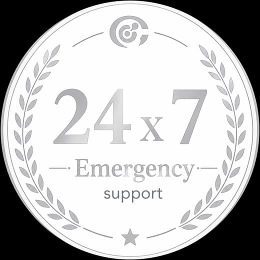 24 x 7 Emergency support