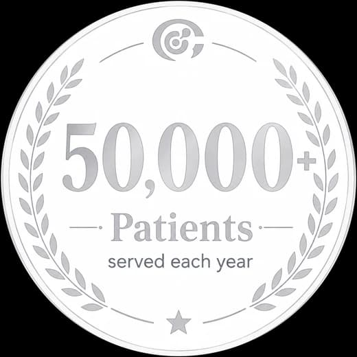 50,000+ Patients served each year